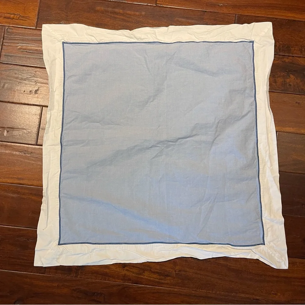 Pottery Barn chambray euro